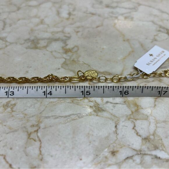 Susan Shaw mother of pearl heart necklace - Picture 4 of 6